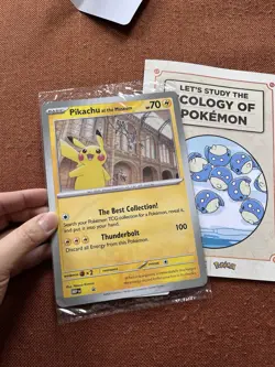 Pokemon X Natural History Museum Plush, Jumbo Pikachu Card & Ecology Booklet - Image 5
