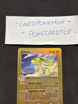 Pokemon Card Jolteon 6/100-Ex Guardiani Dei Cristalli - Eng- Holo Reverse-exc! - Image 2