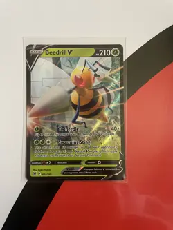 Pokemon TCG Beedrill V Sword & Shield-Astral Radiance 001/189 Holo Ultra Rare - Image 1