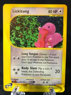 Lickitung 090/147 Aquapolis Common Pokemon TCG NM Never Played - Image 1