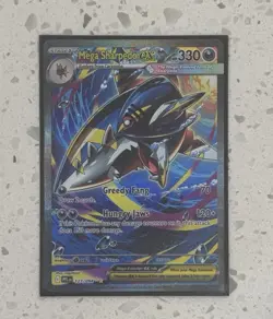 Mega Sharpedo EX 127/094 Me02: Phantasmal Flames Holo Pokemon TCG - Grade Worthy - Image 1