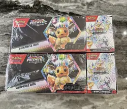 Pokemon Prismatic Evolutions Booster Bundle And Surprise Box 2 Pack. SET OF 2 - Image 1