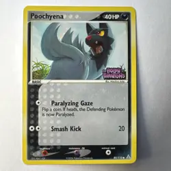 Poochyena 80/110 EX Holon Phantoms Stamped Reverse Holo Pokemon Card NM - Image 1