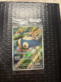 Pokemon Snorlax SVP 051 Scarlet & Violet 151 Holo Black Star Promo NM *SEALED* - Image 1