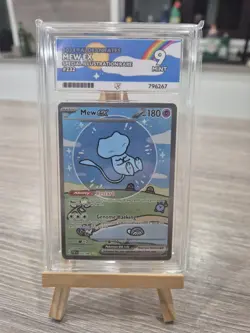 Pokemon 2024 Paldean Fates BUBBLE MEW EX SPECIAL ILLUSTRATION RARE ACE MINT 9 - Image 2