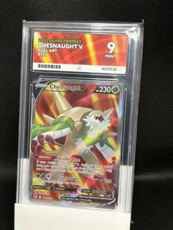 ACE 9 Chesnaught V 171/195 2022 Silver Tempest Pokemon TCG (NOT PSA) - Image 1