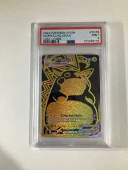 PSA 9 Pikachu Vmax TG29/TG30 Pokemon Lost Origin Holo Full Art Graded Card - Image 1