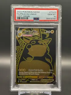 PSA 10 PIKACHU VMAX TG29/TG30 FULL ART LOST ORIGIN POKEMON ⚡ - Image 1