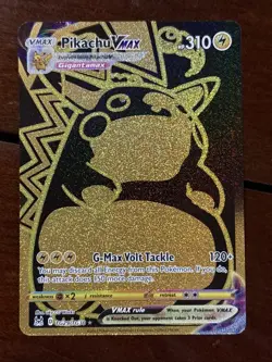 Pokemon Lost Origin Pikachu Vmax TG29/TG30 Full Art Gold Holo Trainer Gallery - Image 1