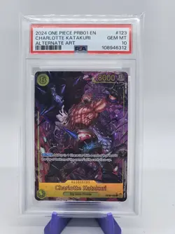 2024 One Piece PRB01 EN Charlotte Katakuri Alternate Art PSA 10 - Image 1