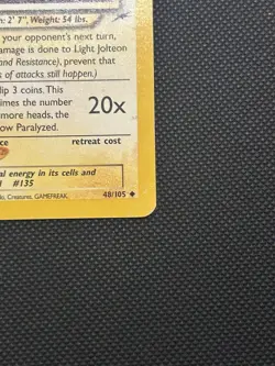 Light Jolteon 48/105 | Neo Destiny | Non Holo Pokemon Card HP - Image 5