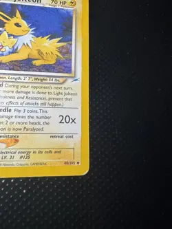 Pokemon Light Jolteon Neo Destiny Uncommon Card 48/105 - Image 4