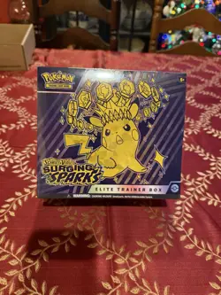Pokemon TCG Scarlet & Violet SURGING SPARKS Elite Trainer Box FACTORY SEALED ETB - Image 1