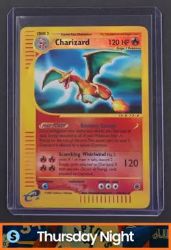 2002 POKEMON EXPEDITION SET #40/165 CHARIZARD REVERSE HOLO RARE - Image 1