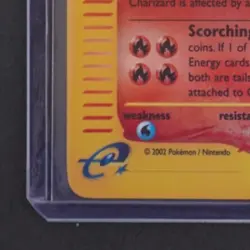 2002 POKEMON EXPEDITION SET #40/165 CHARIZARD REVERSE HOLO RARE - Image 4