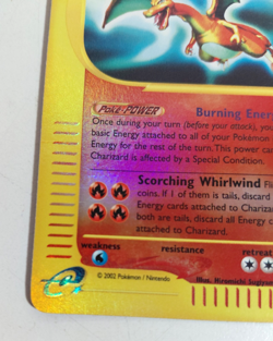 Vtg Pokemon Charizard, Reverse Holographic Expedition Base Set, 40/165 LP/NM - Image 4