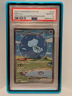 Pokemon Mew EX Bubble Mew PSA 10 Gem Mint 232/091 Sir SV Paldean Fates English - Image 1