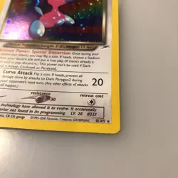 Pokemon TCG Dark Porygon2 Neo Destiny Holo Card 8/105 Unlimited Rare - Image 3