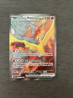 Pokemon Team Rocket's Moltres ex Premium Collection Promo Cards - Image 3