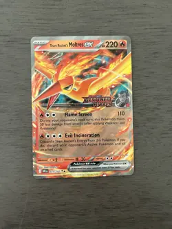 Pokemon Team Rocket's Moltres ex Premium Collection Promo Cards - Image 5