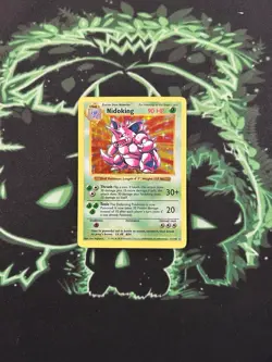 Pokemon TCG Nidoking Base Set Holo Unlimited Rare Card 11/102 Shadowless - Image 1