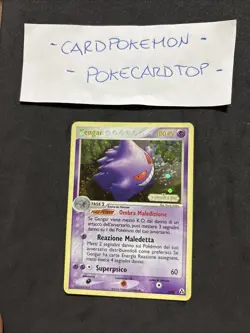 Pokemon Card GENGAR 5/92- EX LA LEGGENDA DI MEW - Stamped-Ita-Holo-swirl-exc/nm! - Image 1