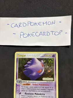 Pokemon Card GENGAR 5/92- EX LA LEGGENDA DI MEW - Stamped-Ita-Holo-swirl-exc/nm! - Image 2