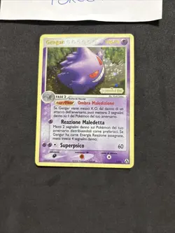Pokemon Card GENGAR 5/92- EX LA LEGGENDA DI MEW - Stamped-Ita-Holo-swirl-exc/nm! - Image 3