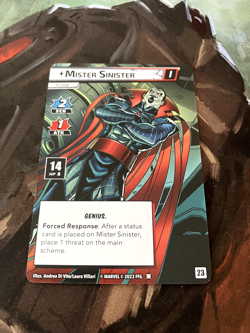 Marvel Champions Next Evolution Promo Card Mister Sinister Full Art - Image 1