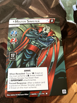 Marvel Champions Next Evolution Promo Card Mister Sinister Full Art - Image 2