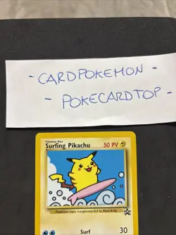 Pokemon Card Surfing Pikachu 28-promo-ita-No Holo-Exc! - Image 2