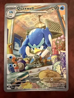 Quaxwell 207/193 Pokemon TCG Card SV02 Paldea Evolved Holo Illustration Rare - Image 1