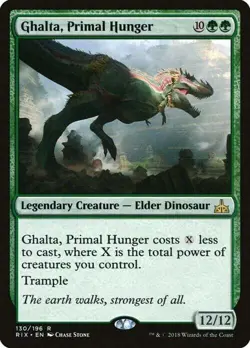 Magic The Gathering MTG GHALTA, PRIMAL HUNGER Rivals of Ixalan NM Near Mint - Image 1