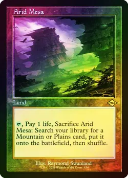 Magic The Gathering MTG ARID MESA ETCHED FOIL Modern Horizons 2 NM Near Mint - Image 1
