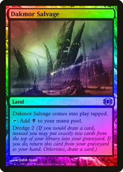 Dakmor Salvage FOIL Future Sight HEAVILY PLD Land Uncommon MAGIC CARD ABUGames - Image 1