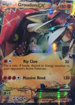 Groudon EX - XY42 - Legends of Hoenn Collectors Tin Promo LP, English Pokemon Pr - Image 1