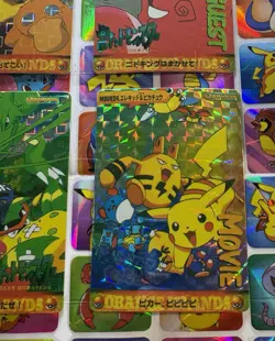 Pokemon Vintage Pocket Monsters Vending HOLO Prism (4x) Stickers 1998 Nintendo - Image 5