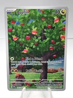 Pokemon TCG Applin 185/167 Twilight Masquerade Holo Illustration Rare - #2 - Image 1