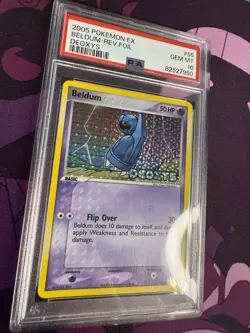 Pokemon Beldum Reverse Holo PSA 10 Gem Mint 55/107 Ex Deoxys - Image 3