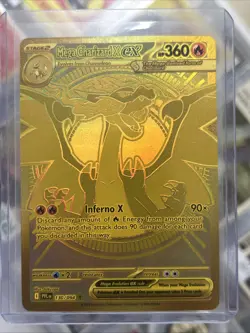Pokemon TCG Mega Charizard X ex Gold Mega Hyper Rare 130/094 Phantasmal Flames - Image 1