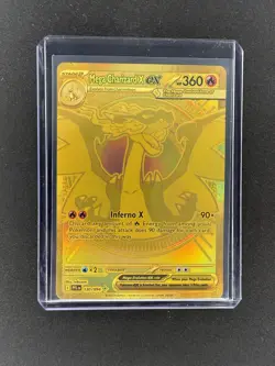 🔥POKEMON TCG MEGA CHARIZARD X EX 130/094 PHANTASMAL FLAMES GOLD MEGA HYPER RARE - Image 1