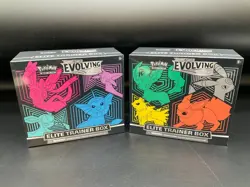 Lot of (2) Pokemon TCG Sword & Shield Evolving Skies Elite Trainer Boxes Sealed - Image 1