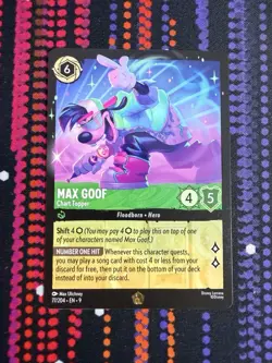 Max Goof Chart Topper #77/204 Fabled Legendary (Non Foil) Disney Lorcana - NM - Image 1