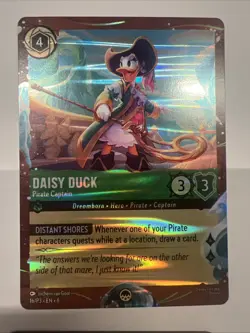 Lorcana TCG Disney Cruise Line Treasure Promo Card Daisy Duck - Image 4