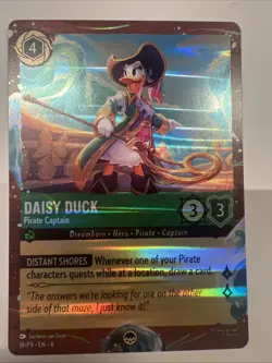 Lorcana TCG Disney Cruise Line Treasure Promo Card Daisy Duck - Image 5
