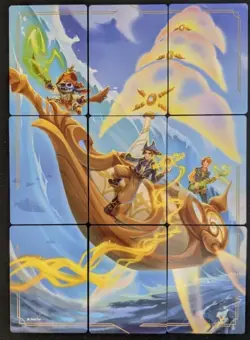 Disney Lorcana - Stitch AZURITE SEA Art Cards - Complete 9 Card Puzzle Set - Image 1