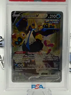 PSA 9 EMPOLEON V #146 (FULL ART) - 2021 POKEMON SWSH BATTLE STYLES - Image 2