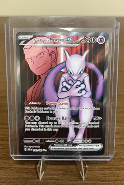 Pokemon TCG Team Rockets Mewtwo EX 213/182 Destined Rivals Full Art - NM/Mint - Image 3