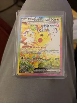 Pokemon TCG Pikachu Surging Sparks EX Card 238/191 SIR Holo NM - Image 1