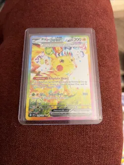 Pokemon TCG Pikachu Surging Sparks EX Card 238/191 SIR Holo NM - Image 2